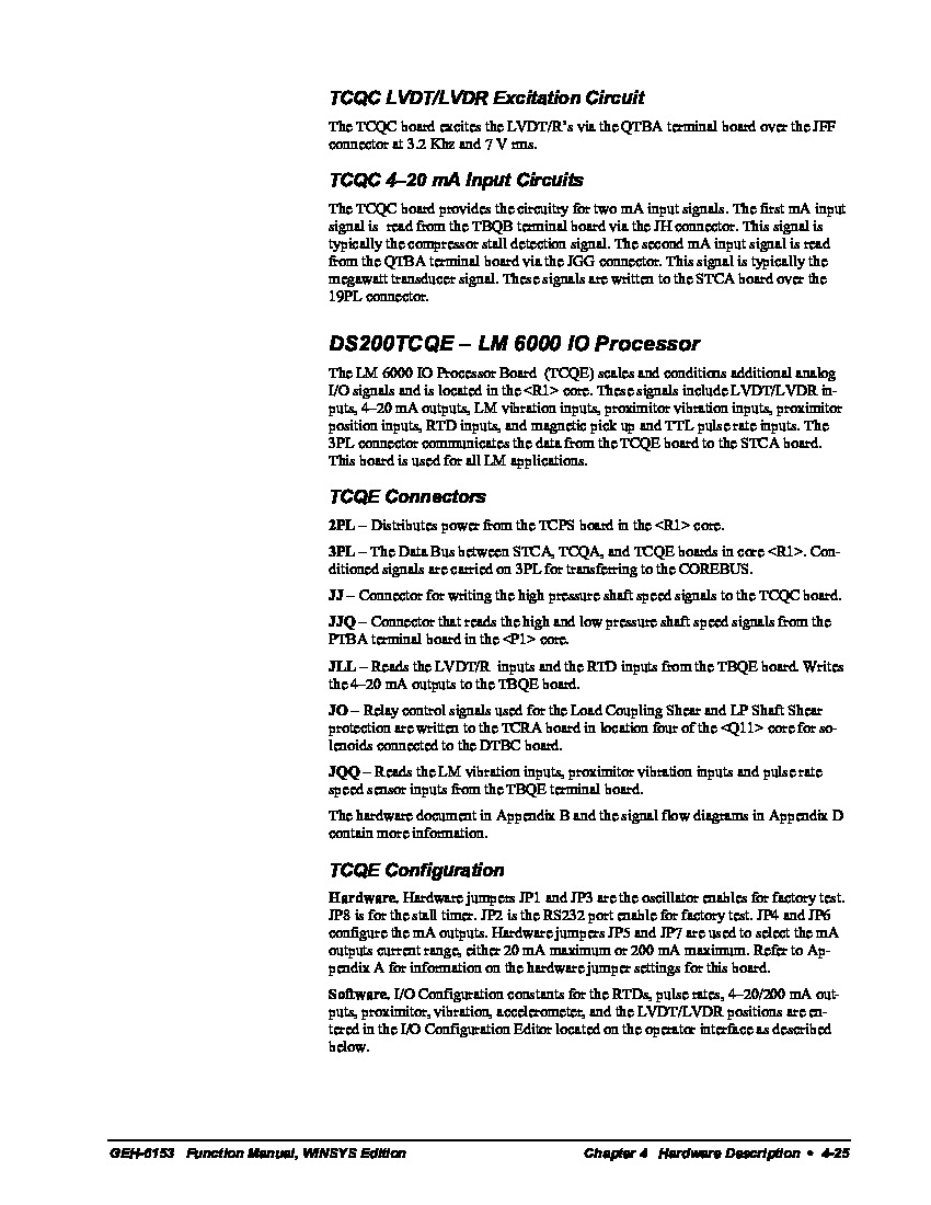 First Page Image of DS200TCQEG2A Data Sheet GEH-6153.pdf